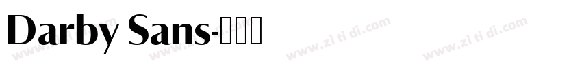 Darby Sans字体转换